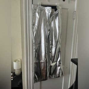 Metallic pants